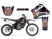 2000 2007 Yamaha TTR 125 AMRRACING MX Graphics Decal Kit Ed Hardy Pirates Black