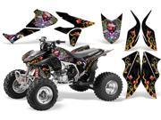 2004 2014 Honda TRX 450R AMRRACING ATV Graphics Decal Kit ED Hardy Lovekills Black