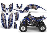 2001 2005 Yamaha Raptor 660 AMRRACING ATV Graphics Decal Kit MadHatter Silver Blue