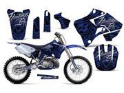 1996 2001 Yamaha YZ 125^^96 01 YZ 250 AMRRACING MX Graphics Decal Kit Skulls and Hammers Blue