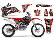 2006 2009 Yamaha YZ 250F^^06 09 YZ 450F AMRRACING MX Graphics Decal Kit Madhatter Red Silver