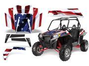 2011 2013 Polaris RZR XP 900 AMRRACING SXS Graphics Decal Kit Stars and Stripes