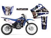 2000 2007 Yamaha TTR 125 AMRRACING MX Graphics Decal Kit Mad Hatter Silver Blue