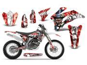 2007 2011 Yamaha WR 250F^^07 11 WR 450F AMRRACING MX Graphics Decal Kit Mad Hatter White Red