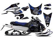 2008 2012 Yamaha Nytro AMRRACING Sled Graphics Decal Kit Toxicity Blue Black