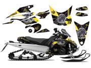 2008 2012 Yamaha Nytro AMRRACING Sled Graphics Decal Kit Toxicity Yellow Black