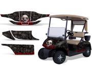 1996 2010 EZGO Golf Cart AMRRACING Cart Graphics Decal Kit Bone Collector Black