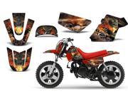 1990 2013 Yamaha PW 50 AMRRACING MX Graphics Decal Kit Firestorm Black