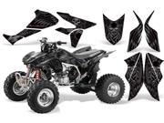 2004 2014 Honda TRX 450R AMRRACING ATV Graphics Decal Kit Huntington Ink Skulls Hammers Silver