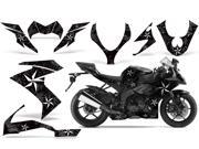 2008 2009 Kawasaki ZX10 AMRRACING Sport Bike Graphics Decal Kit North Star Black