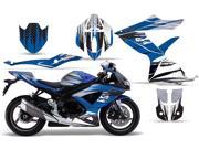 2008 2010 Suzuki GSXR 600^^08 10 GSXR 750 AMRRACING Sport Bike Graphics Decal Kit Carbon X Blue