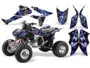 2004 2014 Honda TRX 450R AMRRACING ATV Graphics Decal Kit MadHatter Blue Black