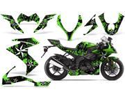 2008 2009 Kawasaki ZX10 AMRRACING Sport Bike Graphics Decal Kit North Star Green