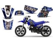 1990 2013 Yamaha PW 50 AMRRACING MX Graphics Decal Kit Madhatter Blue Silver
