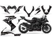 2008 2009 Kawasaki ZX10 AMRRACING Sport Bike Graphics Decal Kit Reaper Black