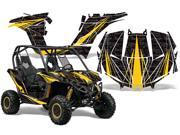 2013 2014 Can Am Maverick AMRRACING SXS Graphics Decal Kit Contender Yellow Black