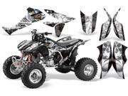 2004 2014 Honda TRX 450R AMRRACING ATV Graphics Decal Kit MadHatter White Black