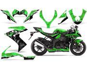 2008 2009 Kawasaki ZX10 AMRRACING Sport Bike Graphics Decal Kit Reaper Green