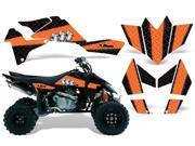 2006 2009 Suzuki LTR 450 AMRRACING ATV Graphics Decal Kit Diamond Race Orange Black