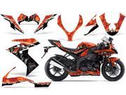 2008 2009 Kawasaki ZX10 AMRRACING Sport Bike Graphics Decal Kit Reaper Orange
