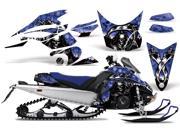 2008 2012 Yamaha Nytro AMRRACING Sled Graphics Decal Kit Reaper Blue