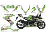 2008 2009 Kawasaki ZX10 AMRRACING Sport Bike Graphics Decal Kit T Bomber Green