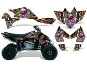 2006 2009 Suzuki LTR 450 AMRRACING ATV Graphics Decal Kit Ed Hardy Love Kills Black