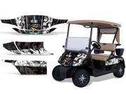 1996 2010 EZGO Golf Cart AMRRACING Cart Graphics Decal Kit Mad Hatter Black White