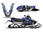 2011 2014 Yamaha Apex AMRRACING Sled Graphics Decal Kit Reaper Blue