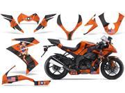 2008 2009 Kawasaki ZX10 AMRRACING Sport Bike Graphics Decal Kit T Bomber Orange