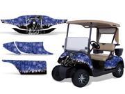 1996 2010 EZGO Golf Cart AMRRACING Cart Graphics Decal Kit Reaper Blue