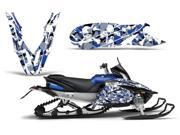 2011 2014 Yamaha Apex AMRRACING Sled Graphics Decal Kit Skull Camo Blue