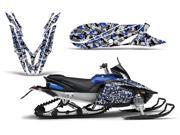2011 2014 Yamaha Apex AMRRACING Sled Graphics Decal Kit Urban Camo Blue