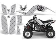 2001 2005 Yamaha Raptor 660 AMRRACING ATV Graphics Decal Kit Reloaded Black Silver