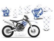 2007 2011 Yamaha WR 250F^^07 11 WR 450F AMRRACING MX Graphics Decal Kit Reloaded White Blue
