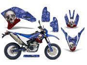 2007 2013 Yamaha WR 250R^^07 13 WR 250X AMRRACING MX Graphics Decal Kit Bone Collector Blue