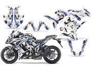 2010 2013 Kawasaki ZX 1000 AMRRACING Sport Bike Graphics Decal Kit Expo Blue