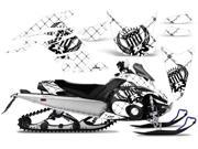 2008 2012 Yamaha Nytro AMRRACING Sled Graphics Decal Kit Reloaded Black White