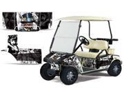 1983 2014 Club Car Golf Cart AMRRACING Cart Graphics Decal Kit Mad Hatter White Black