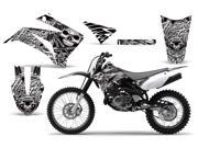 2008 2013 Yamaha TTR 125 AMRRACING MX Graphics Decal Kit Skulls and Hammers White