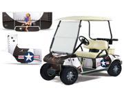 1983 2014 Club Car Golf Cart AMRRACING Cart Graphics Decal Kit T Bomber White