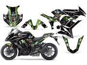 2010 2013 Kawasaki ZX 1000 AMRRACING Sport Bike Graphics Decal Kit Mad Hatter Green Black