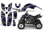 2001 2005 Yamaha Raptor 660 AMRRACING ATV Graphics Decal Kit Silverhaze Blue Black