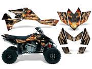 2006 2009 Suzuki LTR 450 AMRRACING ATV Graphics Decal Kit Fire Storm Black