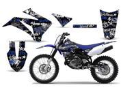 2008 2013 Yamaha TTR 125 AMRRACING MX Graphics Decal Kit Silver Haze Blue Black