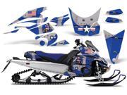 2008 2012 Yamaha Nytro AMRRACING Sled Graphics Decal Kit T Bomber Blue