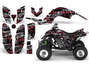 2001 2005 Yamaha Raptor 660 AMRRACING ATV Graphics Decal Kit Silverhaze Red Black