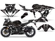 2013 2014 Kawasaki ZX 636 AMRRACING Sport Bike Graphics Decal Kit Reaper Black