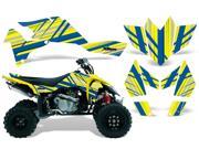 2006 2009 Suzuki LTR 450 AMRRACING ATV Graphics Decal Kit Inline Blue Yellow