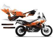 2006 2013 KTM Adventurer 990 AMRRACING Sport Bike Graphics Decal Kit Carbon X Orange